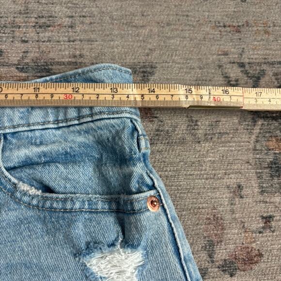 Gap Cheeky Midi Short High Rise Light Wash 90s Y2k Women's 26 - Picture 5 of 7